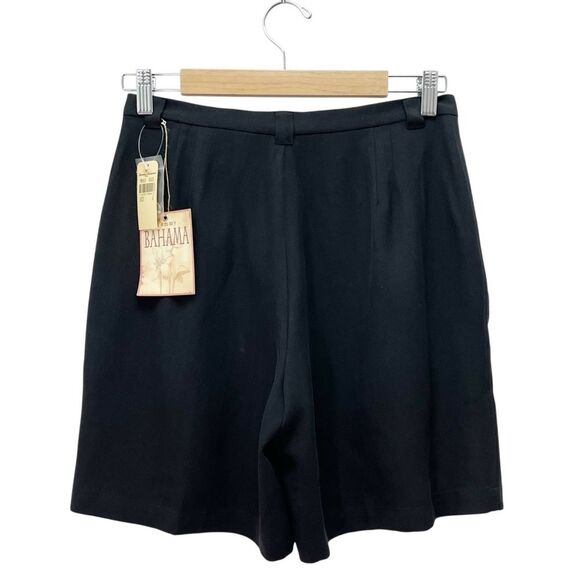 NWT Tommy Bahama Lucky Penny Shorts Black 100% Silk Size 6 TW8113 Dressy Classic - Picture 2 of 11